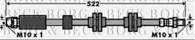 BORG & BECK bbh7392 -  Тормозной шланг